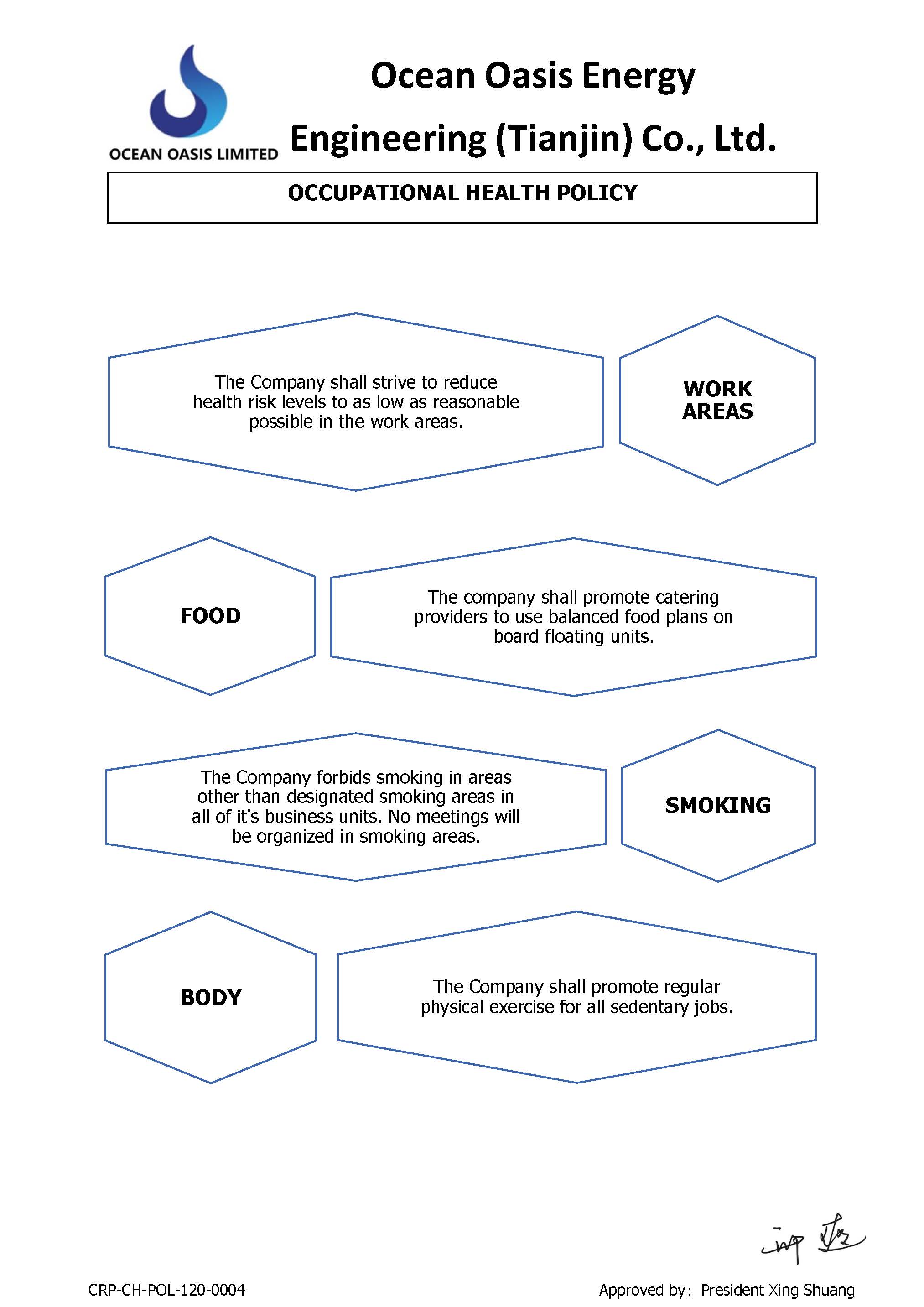 Occupational Health Policy