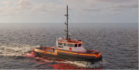 A concept design for a hybrid-powered icebreaking tug has been released